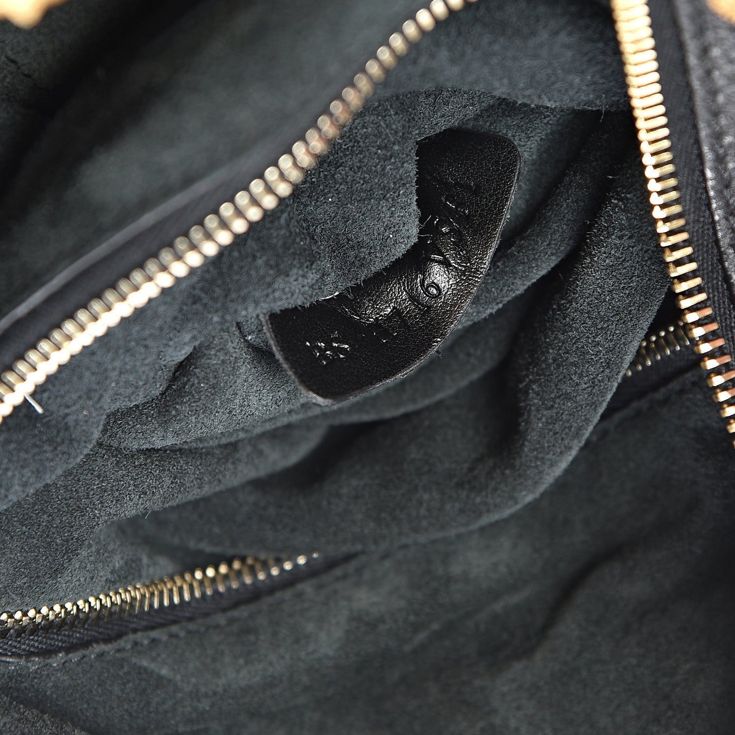 Valentino Garavani Grained Calfskin C-Rockee Fringe Hobo Black 6 of 10