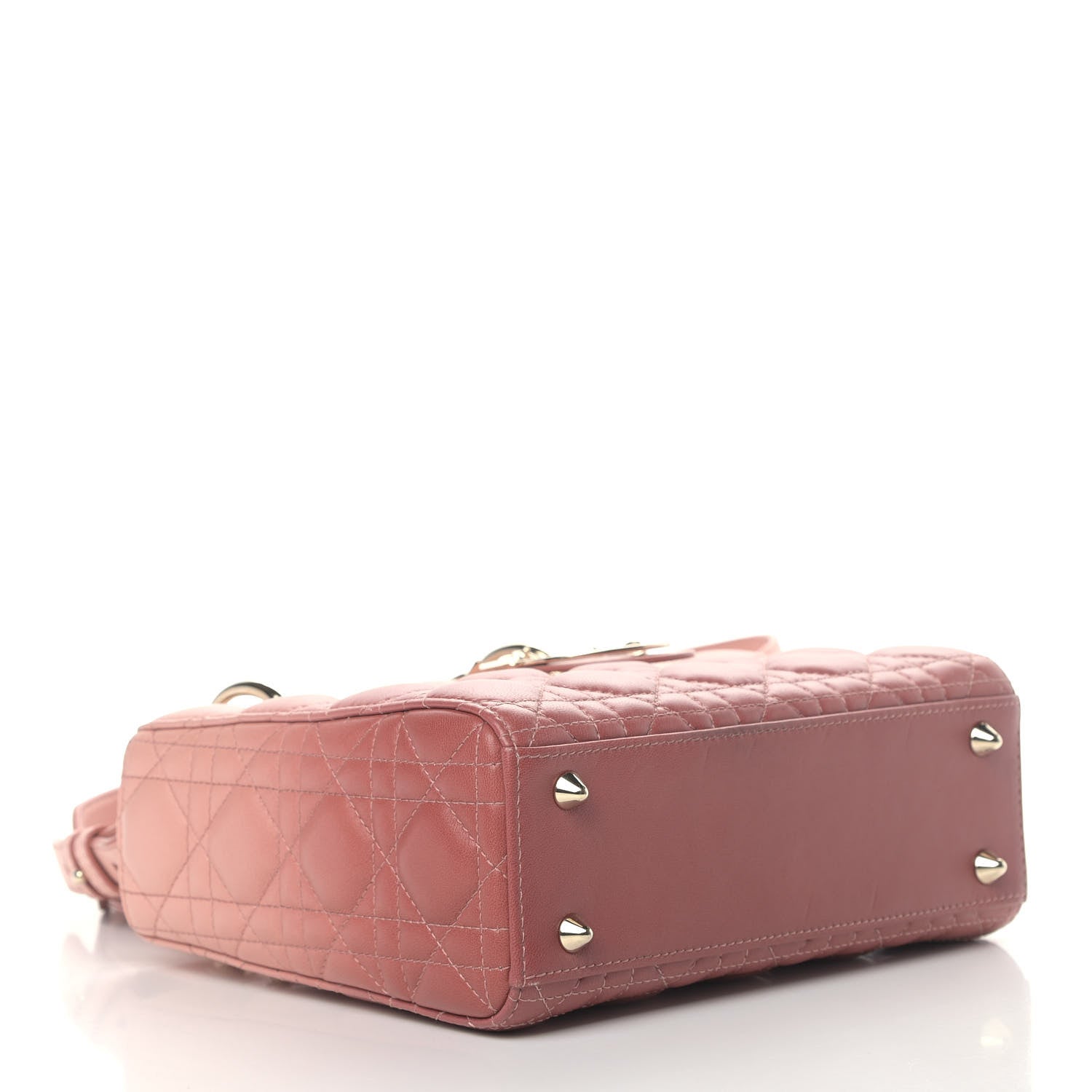 Christian Dior Lambskin Cannage Gradient Small My ABCDior Lady Dior Pink 3 of 7