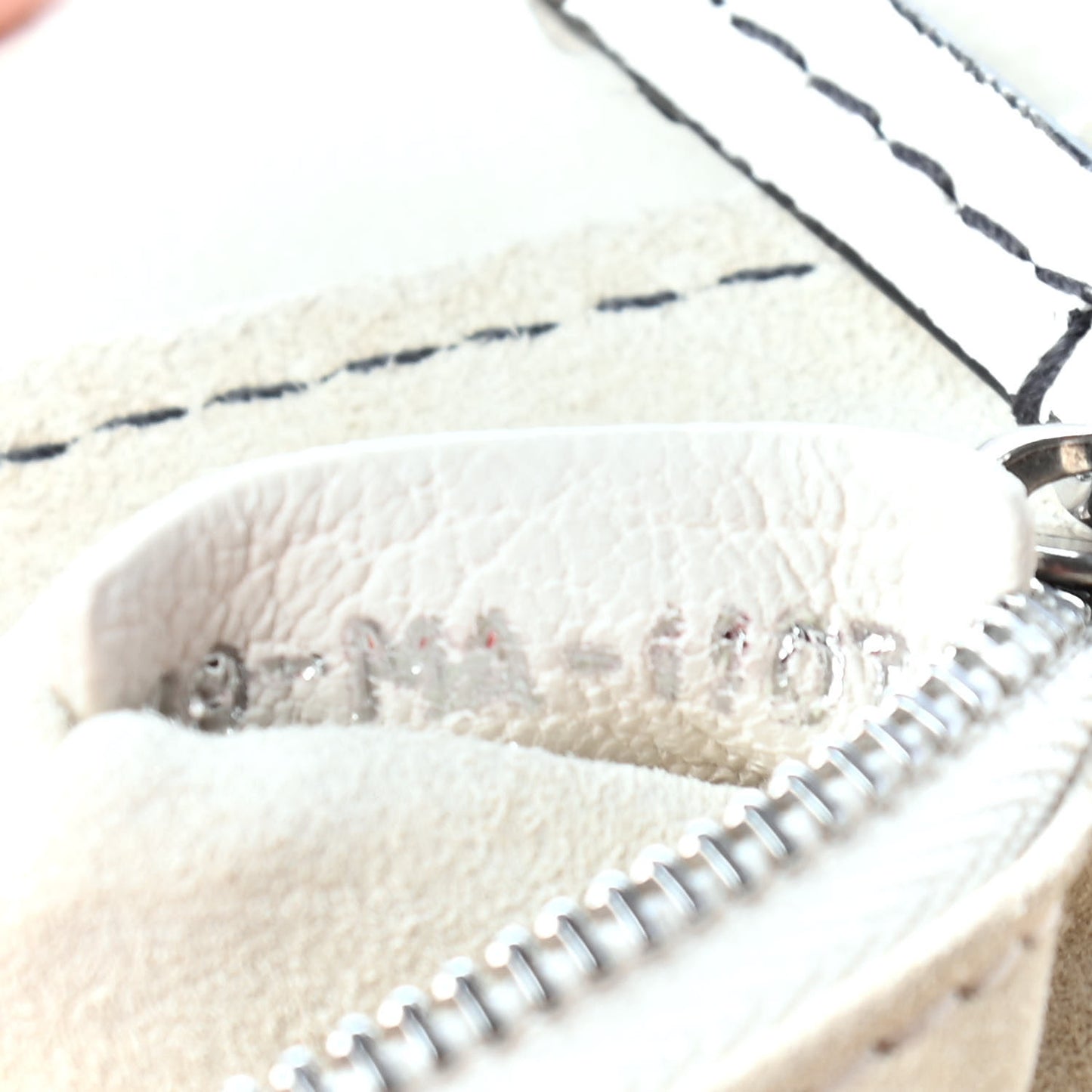 Canyon Grained Lambskin Dio(r)evolution Flap Bag Off White