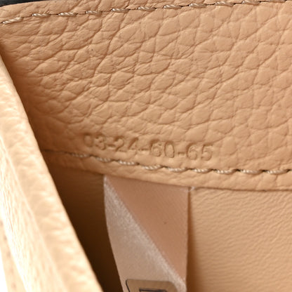 Chloe Grained Calfskin Alphabet Mini Trifold Wallet Sweet Beige 8 of 8