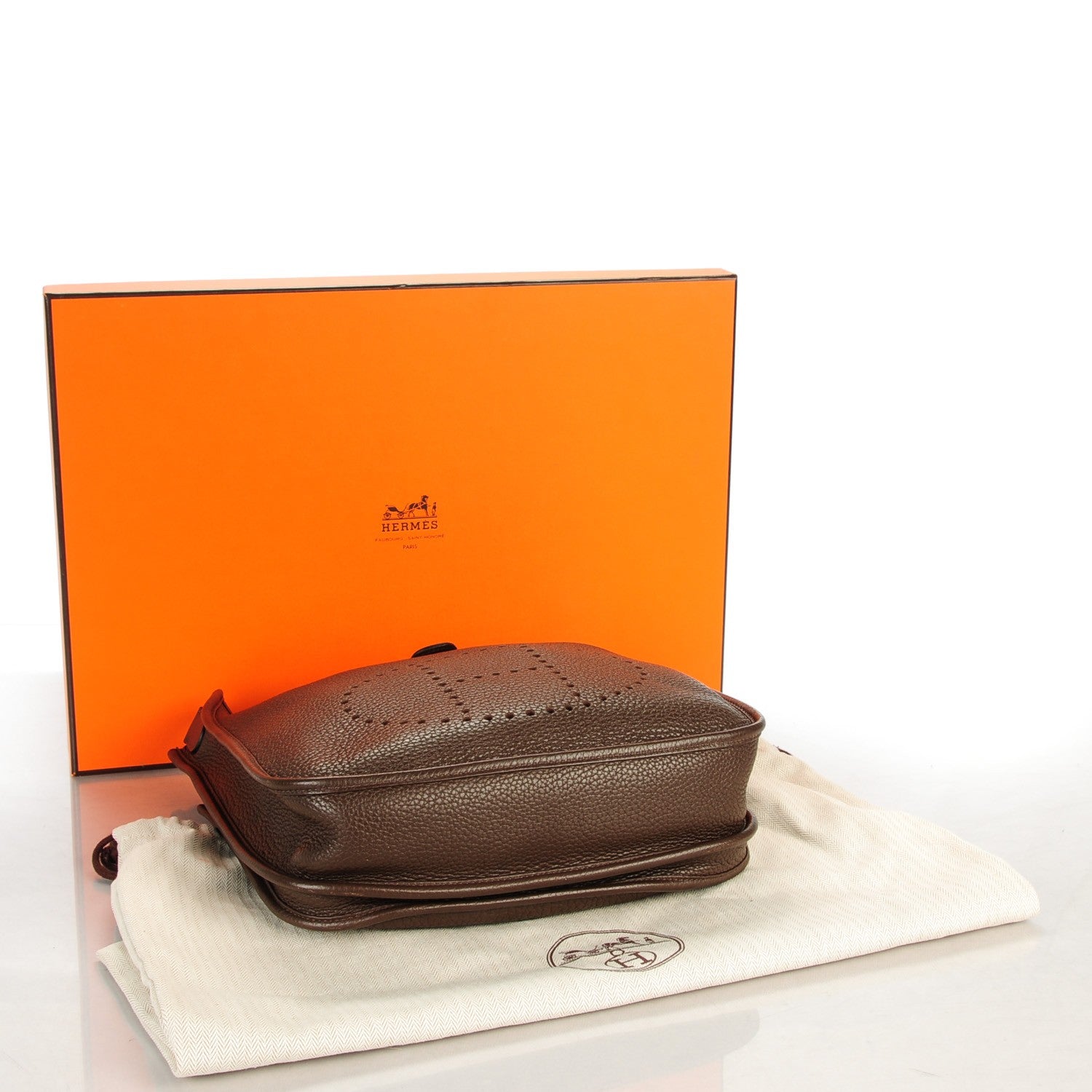 Hermes Taurillon Clemence Evelyne III PM Cafe 4 of 9