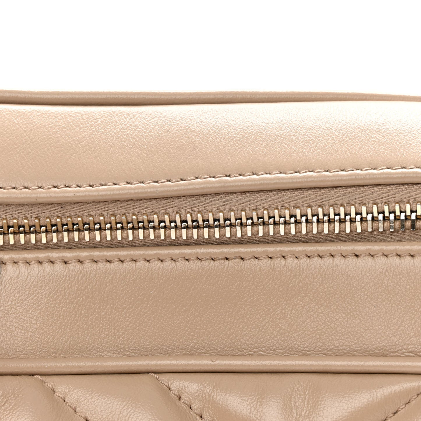 Calfskin Matelasse Monogram Lou Camera Bag Dark Beige