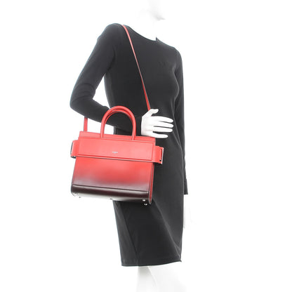 Givenchy Smooth Calfskin Small Degrade Horizon Satchel Red Black 2 of 7