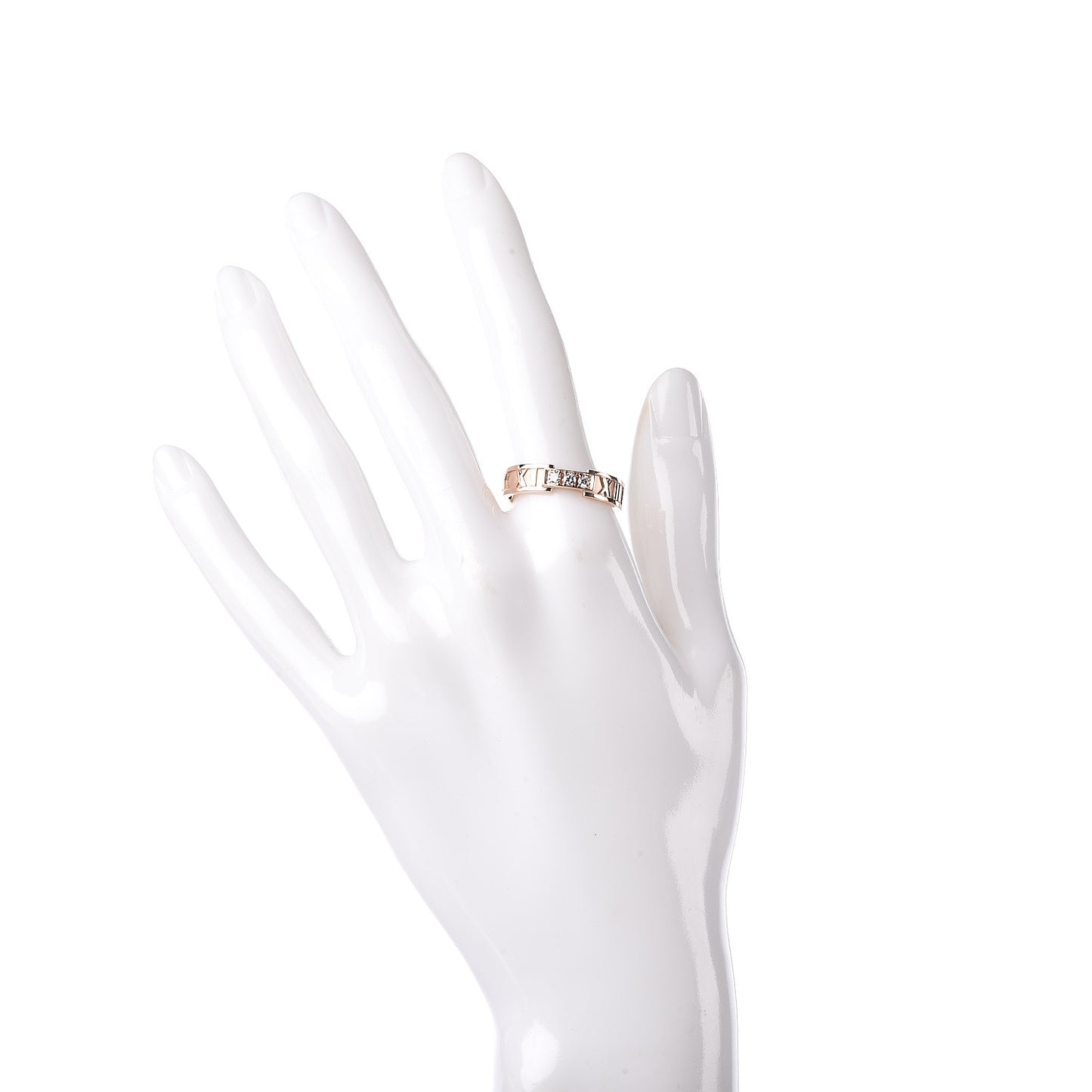 18K Rose Gold Diamond Atlas Ring 61 9.5