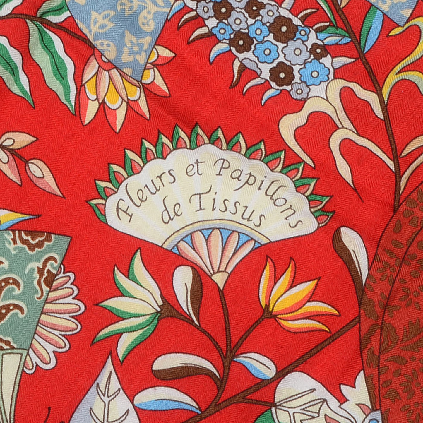 Cashmere Silk Fleurs et Papillons de Tissus Shawl 140