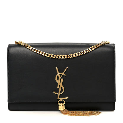 Saint Laurent Smooth Calfskin Medium Classic Monogram Kate Tassel Satchel Black 1 of 11