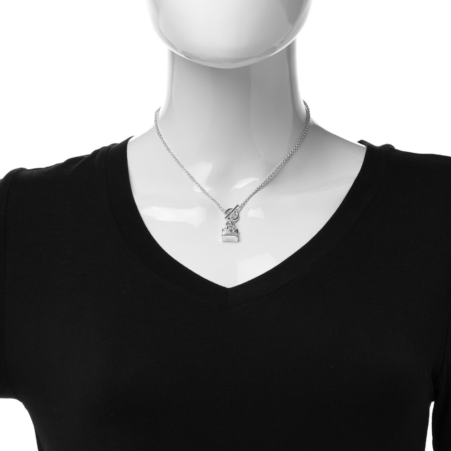 Sterling Silver Birkin Amulette Pendant Necklace