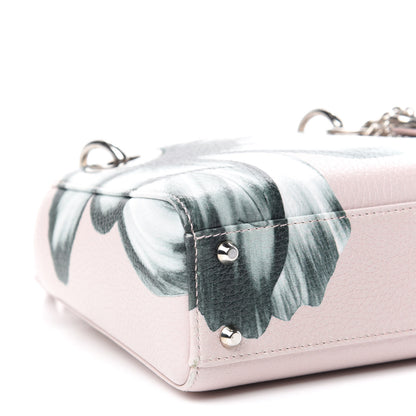 Christian Dior Deerskin Floral Printed Mini Lady Dior Pink 6 of 11