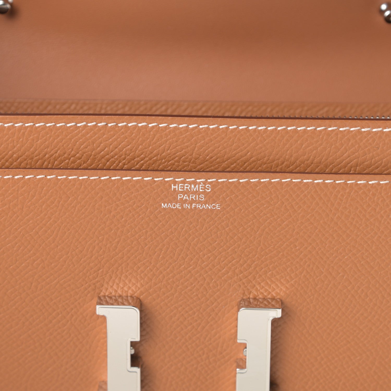 Hermes Epsom Constance Long Wallet To Go Gold 6 of 12