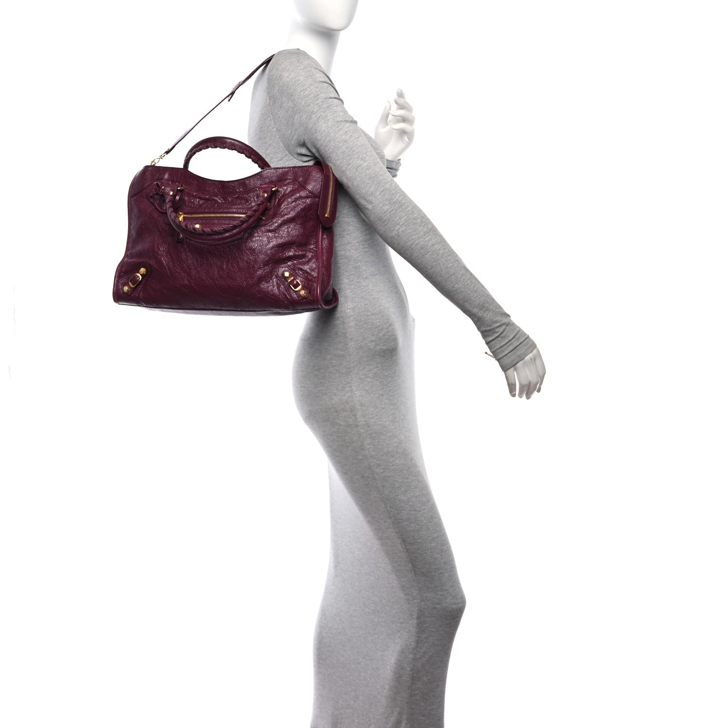 Balenciaga Agneau Giant 12 Gold Hardware City Violet Prune 3 of 11