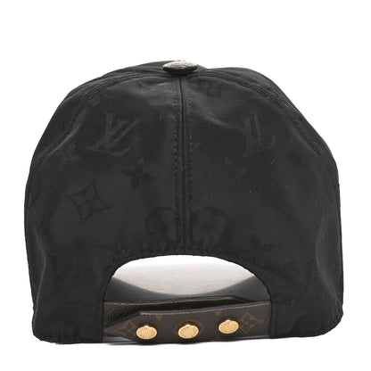 Louis Vuitton Polyester Silk Monogram LV Get Ready Cap L Black 6 of 9