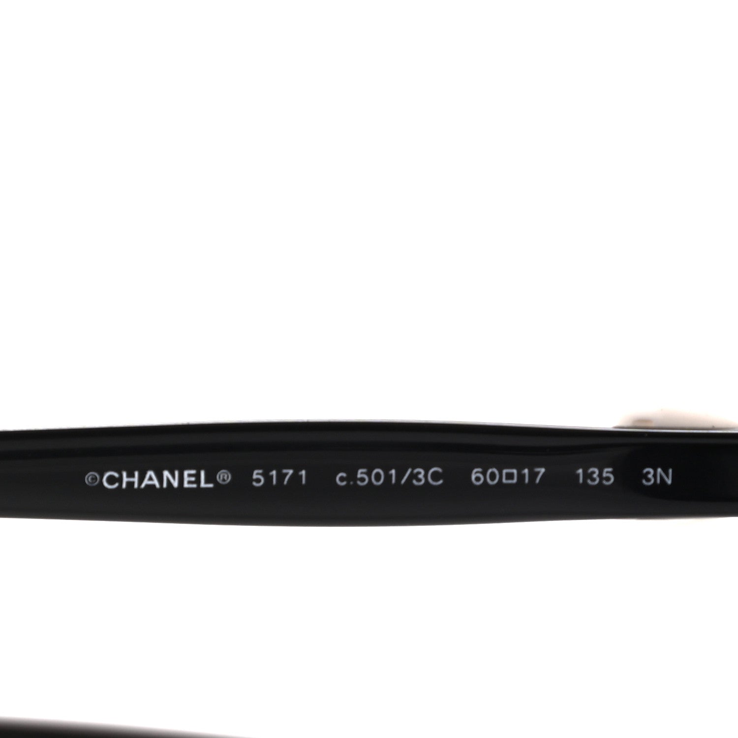 Chanel CC Bow Sunglasses 5171 Black White 5 of 7