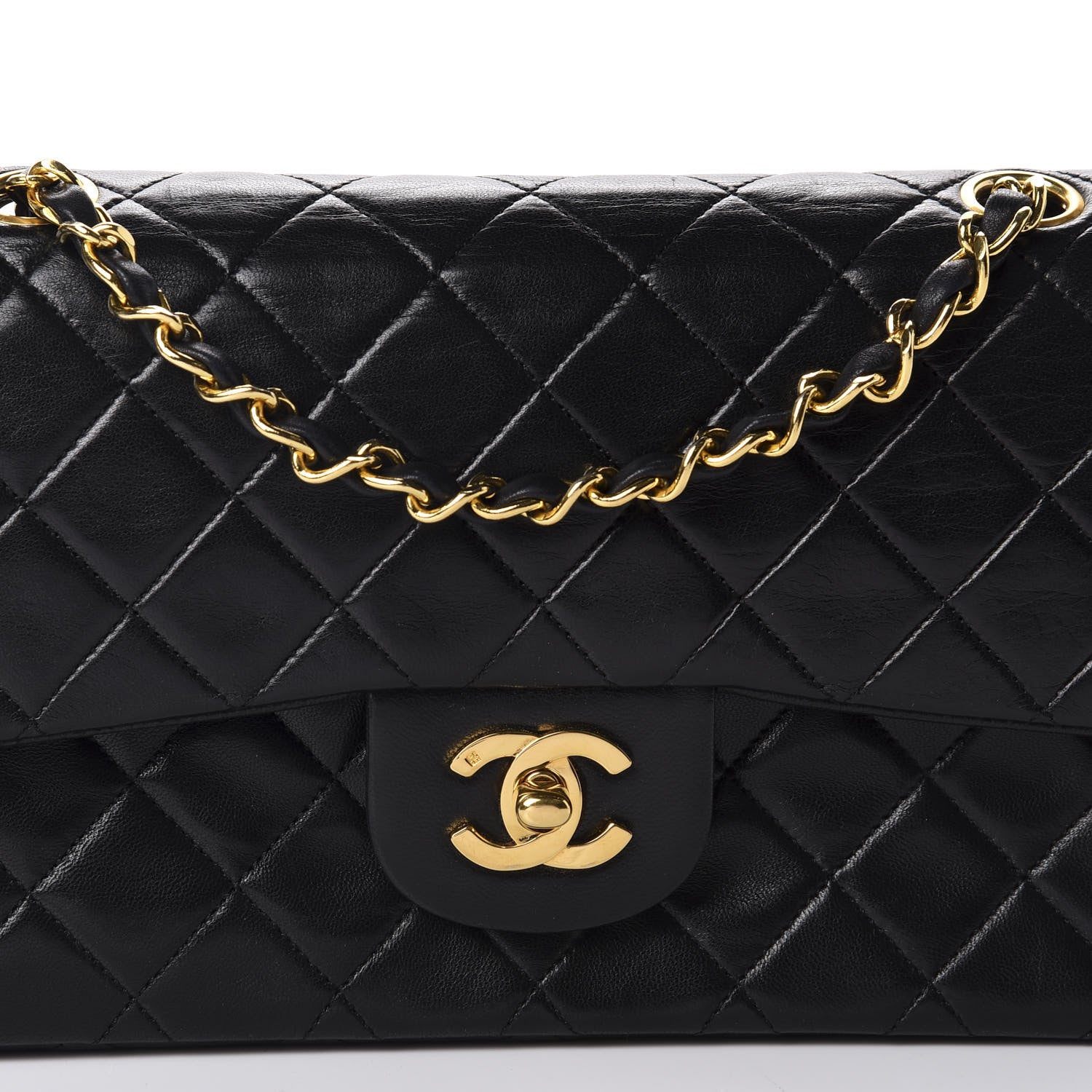 Chanel Lambskin Quilted Small Double Flap Black 11 of 11