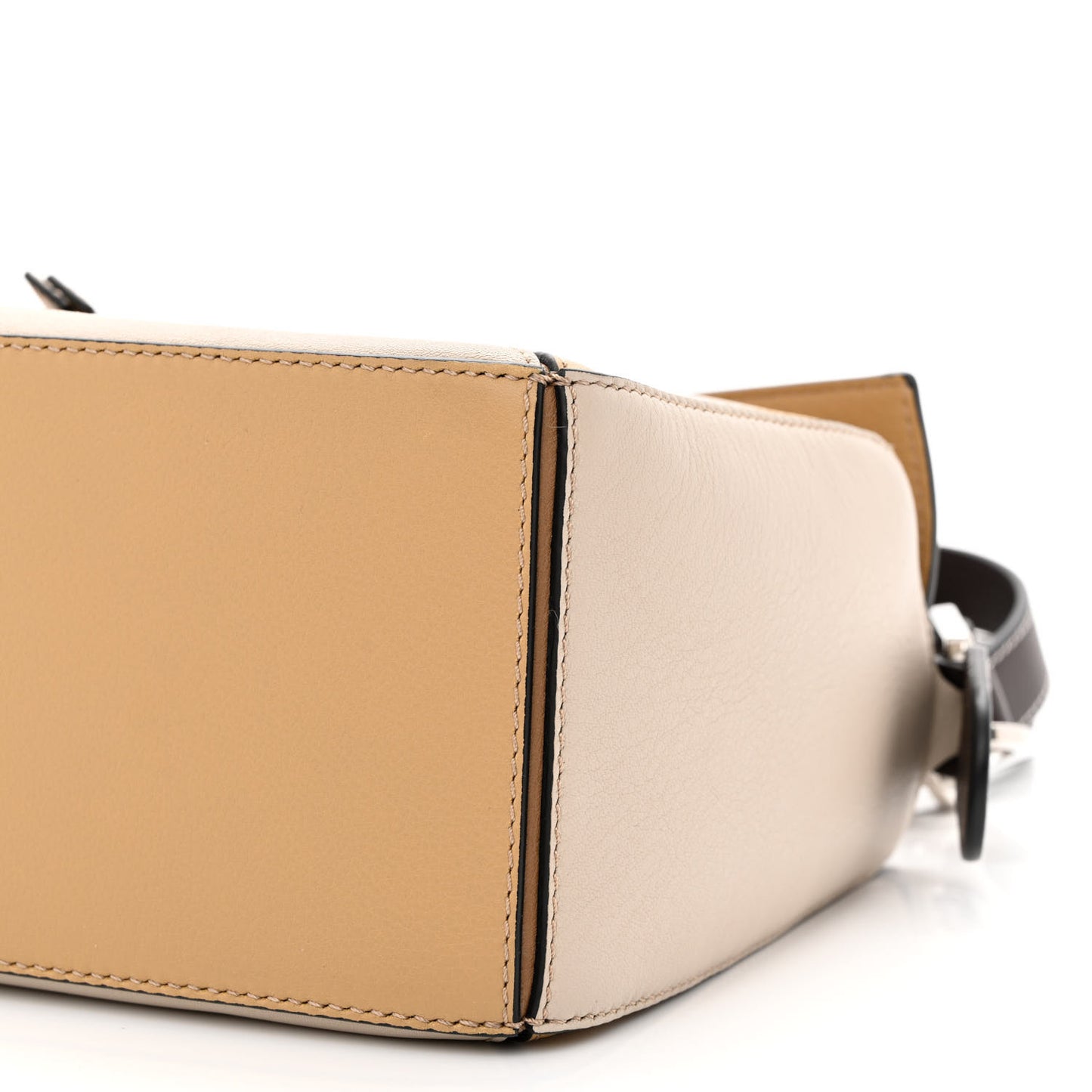 Calfskin Small Puzzle Bag Mocca Multicolor