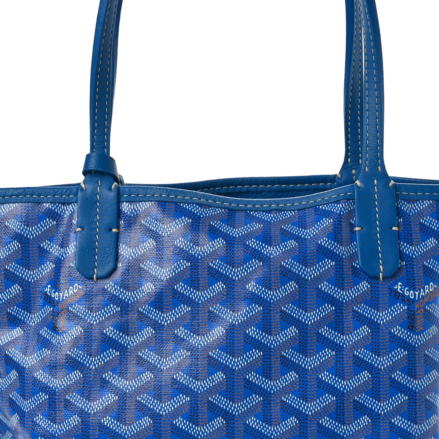 Goyardine Reversible Mini Anjou Sky Blue