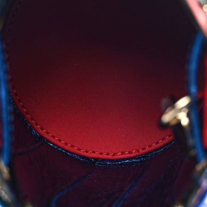 Christian Louboutin Metallic Calfskin Mini Pleated Marie Jane Bucket Bag Multicolor 5 of 8