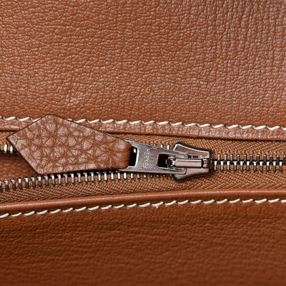 Hermes Taurillon Clemence Birkin 35 Gold 9 of 34