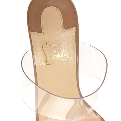 Christian Louboutin Patent PVC Just Nothing 85 Slide Sandals 37 Nude 25 of 27
