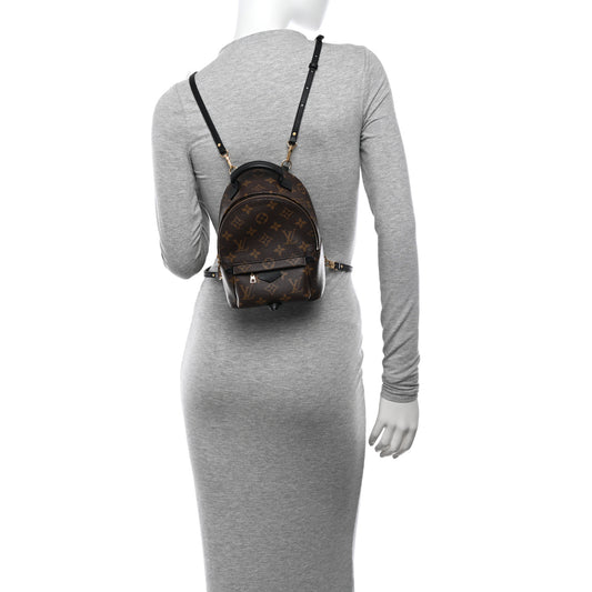 LOUIS VUITTON Monogram Palm Springs Backpack Mini