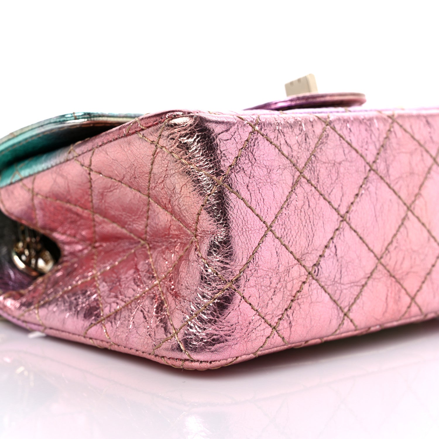 Chanel Metallic Goatskin Quilted Mini 2.55 Reissue Flap Multicolor 8 of 10