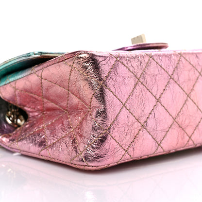 Chanel Metallic Goatskin Quilted Mini 2.55 Reissue Flap Multicolor 8 of 10