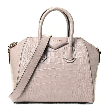 Givenchy Calfskin Crocodile Embossed Mini Antigona Dune 1 of 4