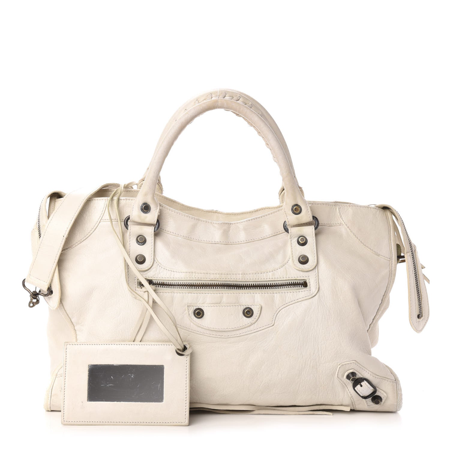 Balenciaga Agneau Classic Hardware City White 1 of 25