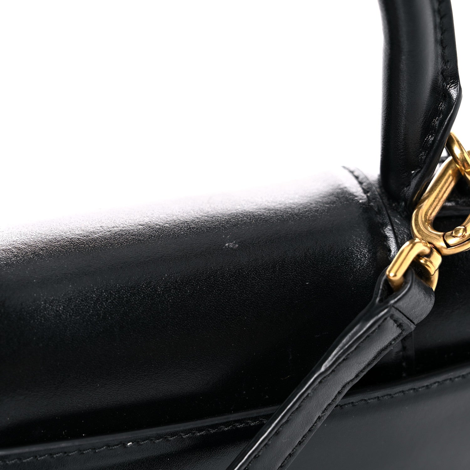 Balenciaga Shiny Box Calfskin Hourglass Top Handle Bag XS Black 19 of 22