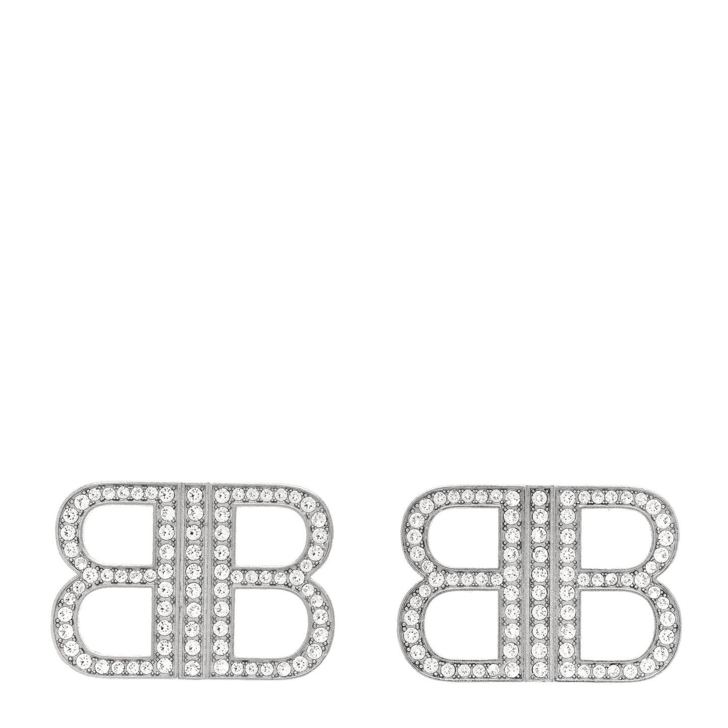 Crystal BB 2.0 Drop Earrings Silver