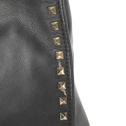 Valentino Garavani Nappa Medium Rockstud Soft Tote Black 19 of 20