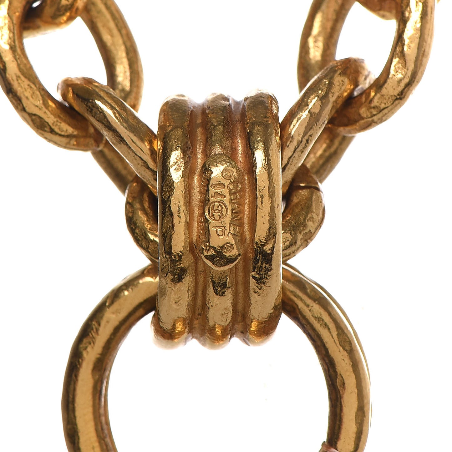 Chain CC Cross Necklace Gold