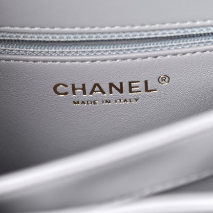 Chanel Lambskin Quilted Small Trendy CC Flap Dual Handle Bag Grey 6 of 9