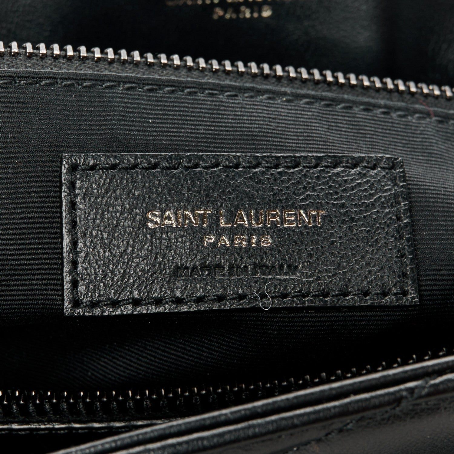 Saint Laurent Calfskin Y Quilted Monogram Monochrome Large Loulou Chain Satchel Black 7 of 11