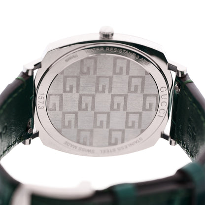 Gucci Stainless Steel Alligator 38mm Grip Quartz Watch Green 3 of 4