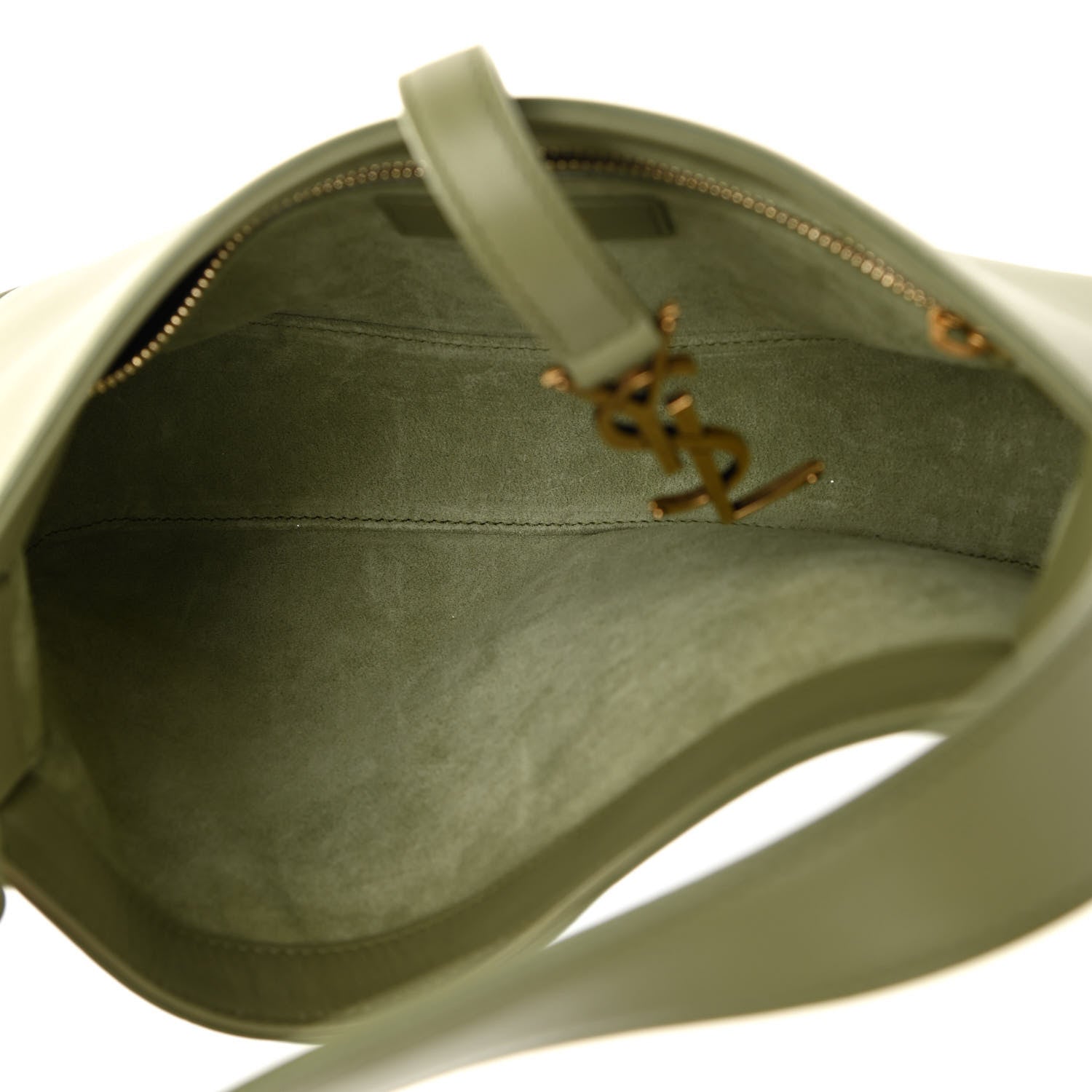 Saint Laurent Smooth Calfskin Le 5 A 7 Hobo Pistache 5 of 13