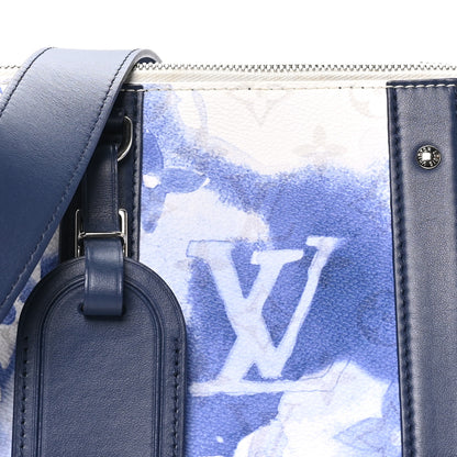 Louis Vuitton Monogram Watercolor City Keepall Blue 7 of 9