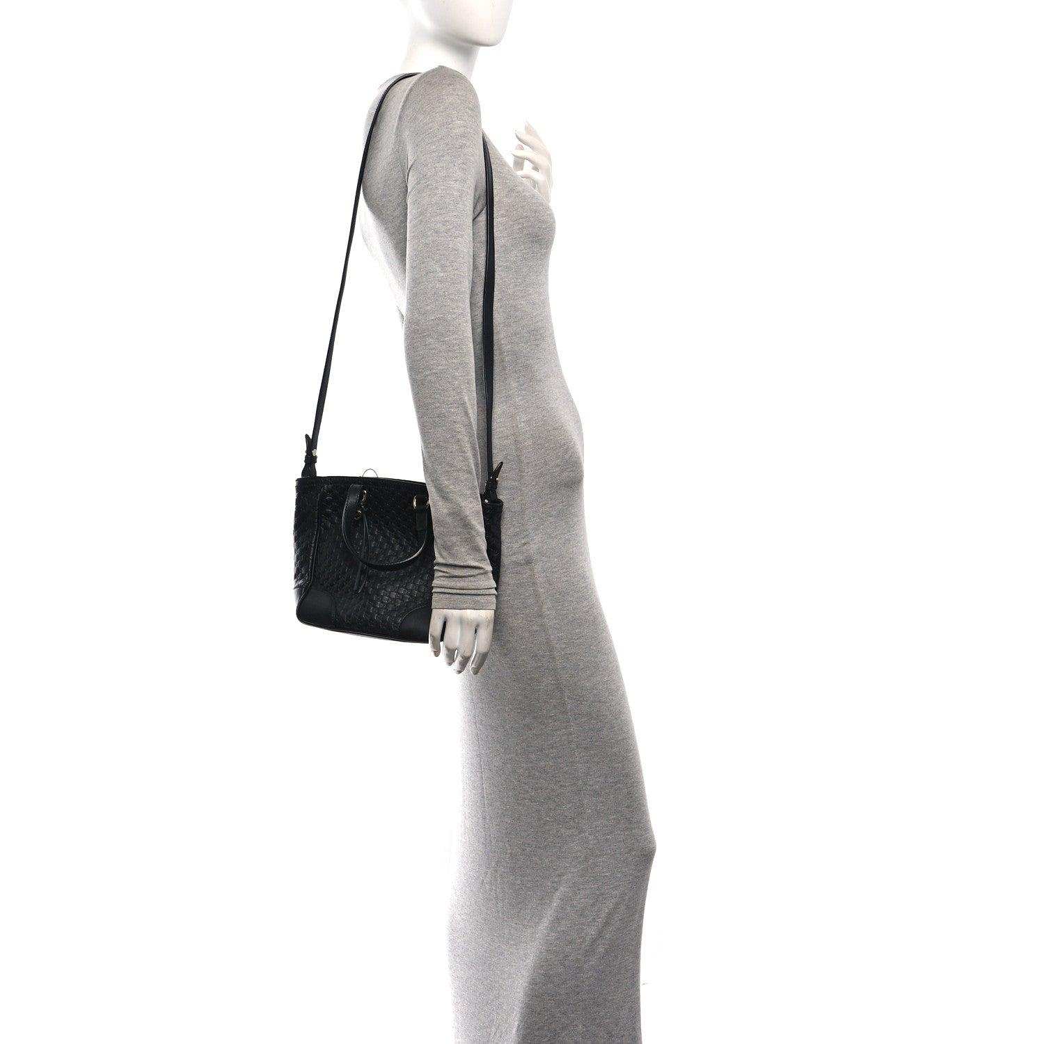 Gucci Microguccissima Small Bree Tote Black 2 of 11