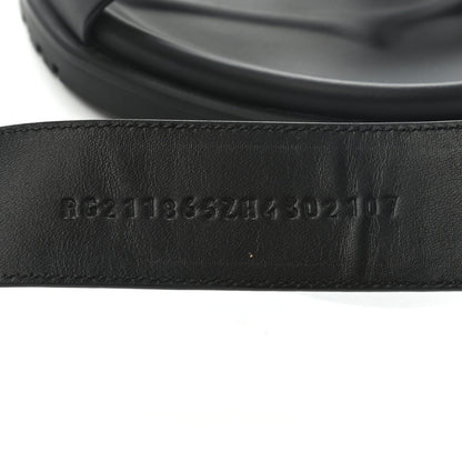 Hermes Calfskin Mens Chypre Sandals 43 Black 7 of 8