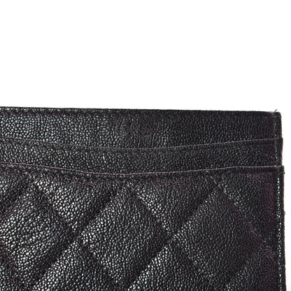 Chanel Iridescent Caviar Quilted Card Holder Black 9 of 12
