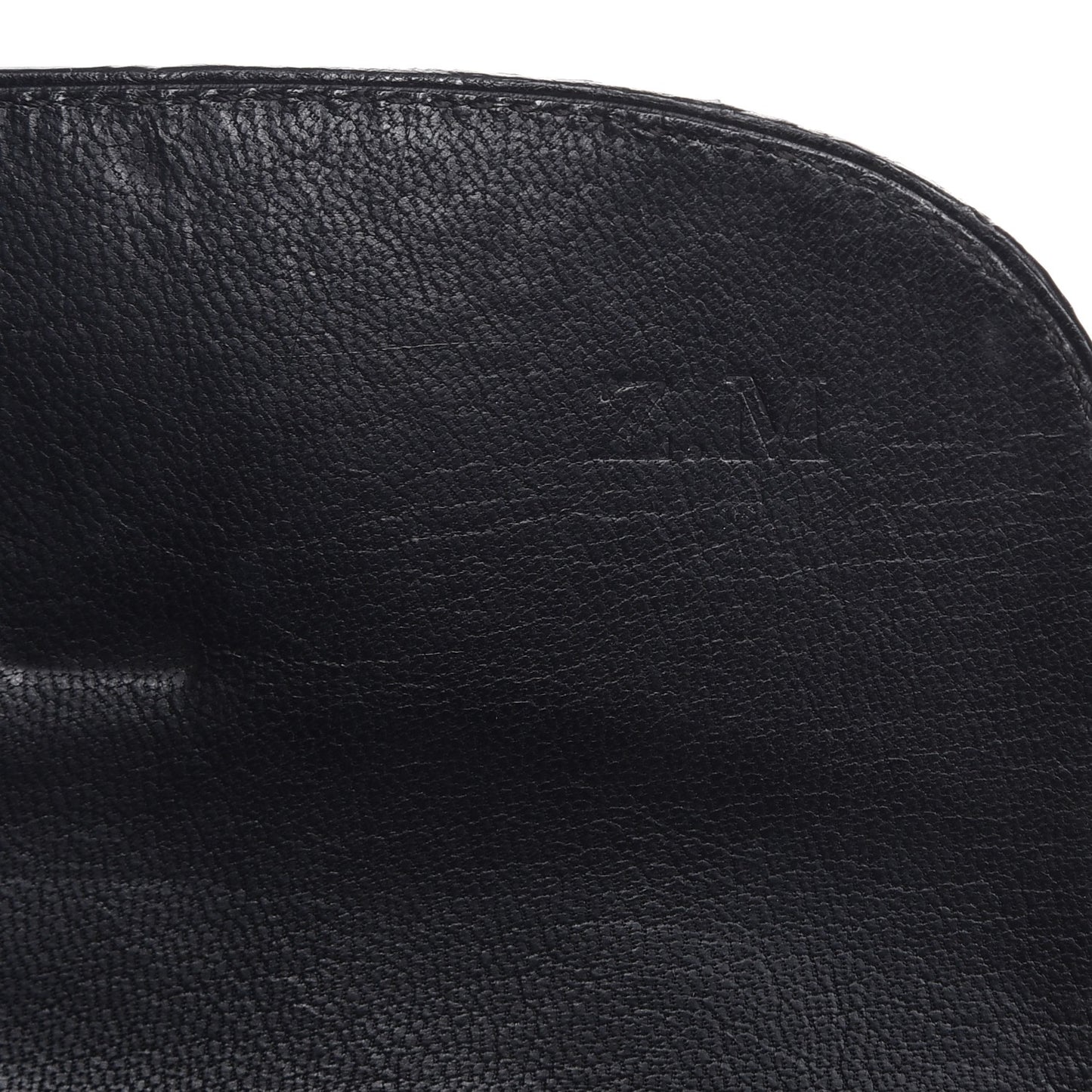 Box Calfskin Vivienne LV Long Wallet Black