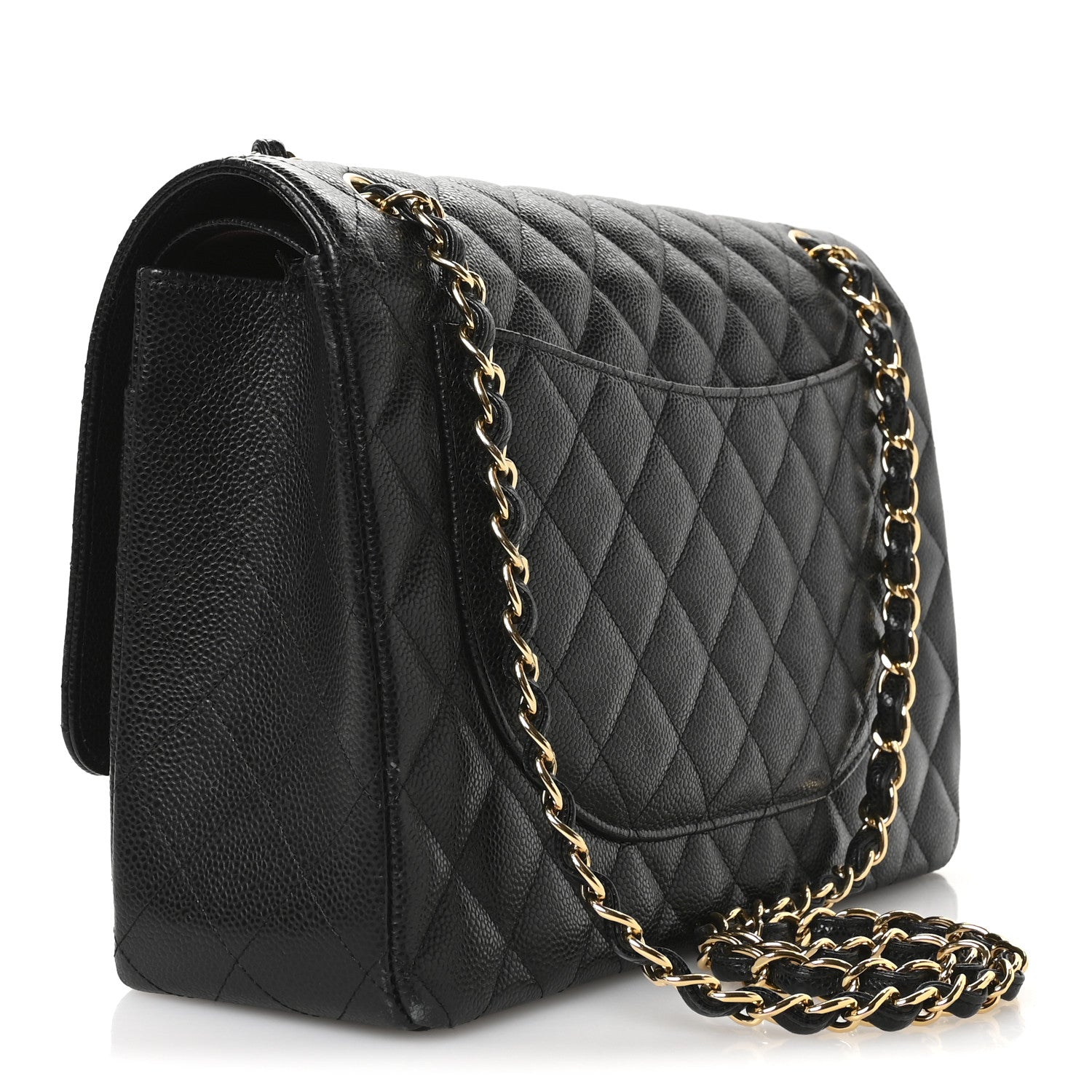 Chanel Caviar Quilted Maxi Double Flap Black 3 of 12