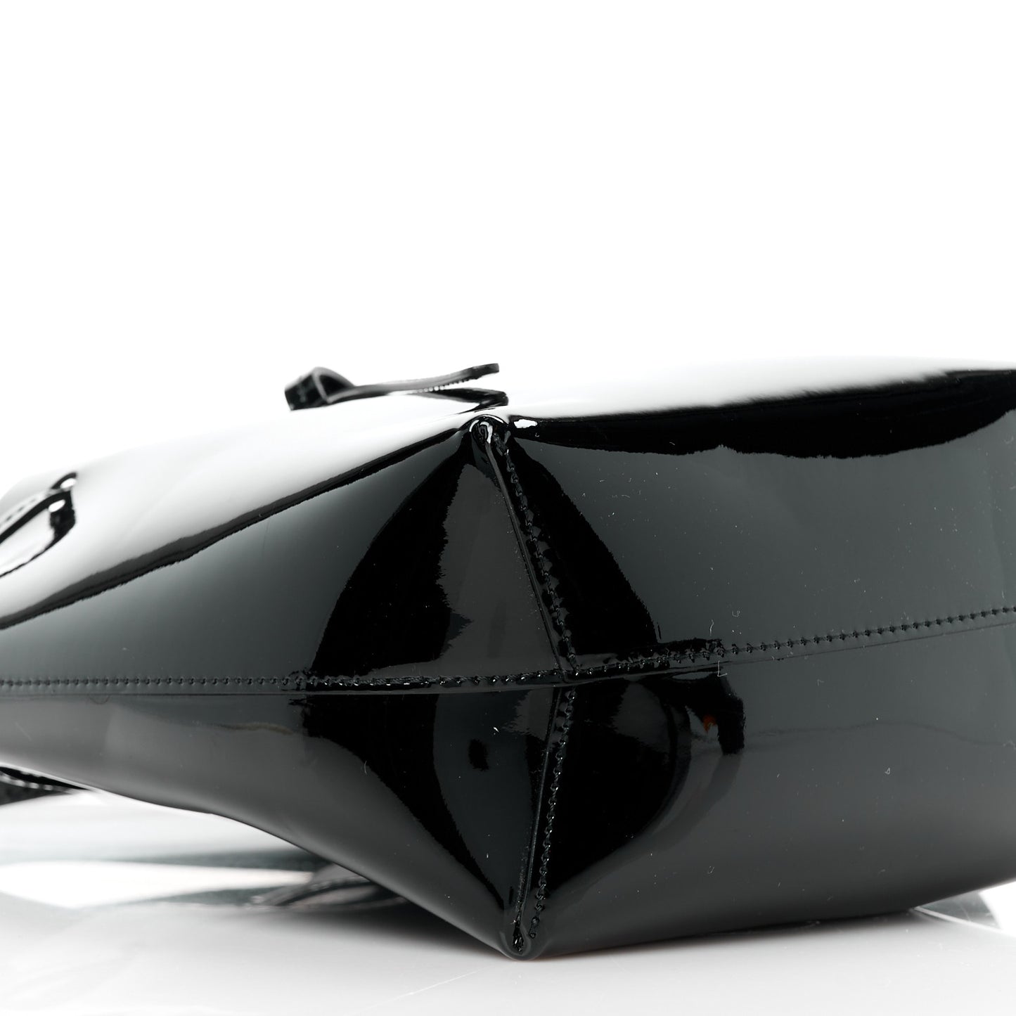 MANSUR GAVRIEL Patent Calfskin Mini Mini Bucket Bag Black