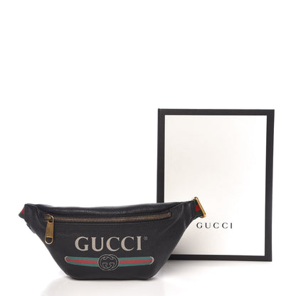 Gucci Grained Calfskin Small Logo Belt Bag Black 10 of 10