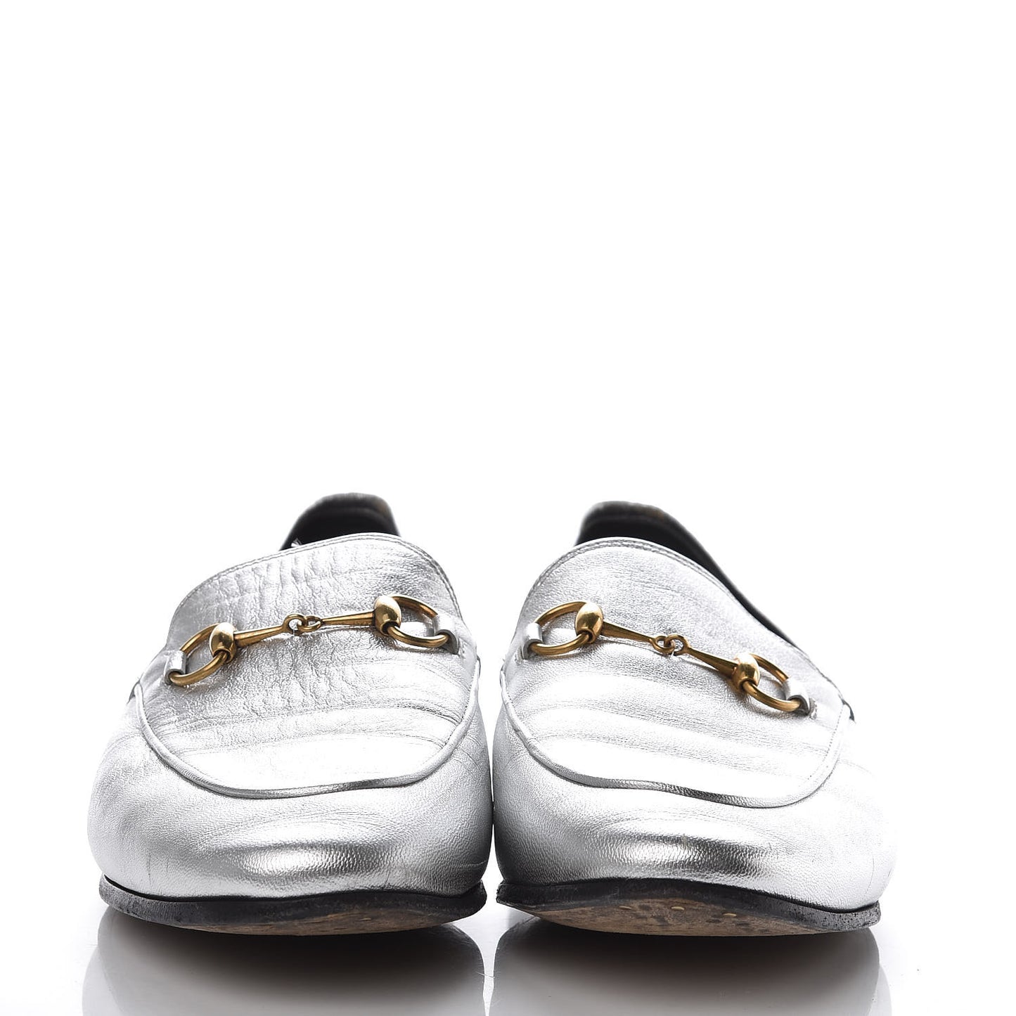 Metallic Nappa Womens Jordaan Loafers 40 Argento