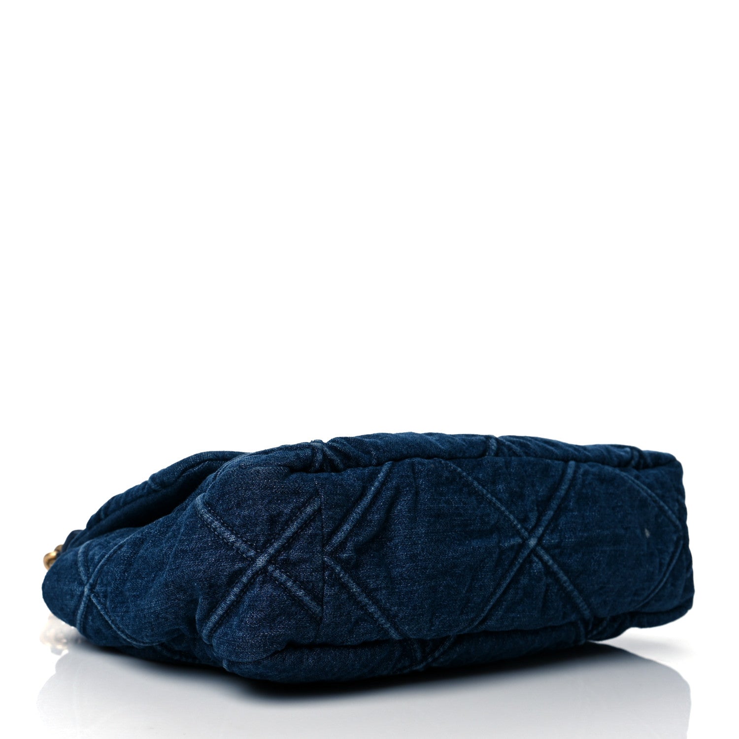 Chanel Denim Quilted Large Chanel 19 Flap Blue 6 of 21