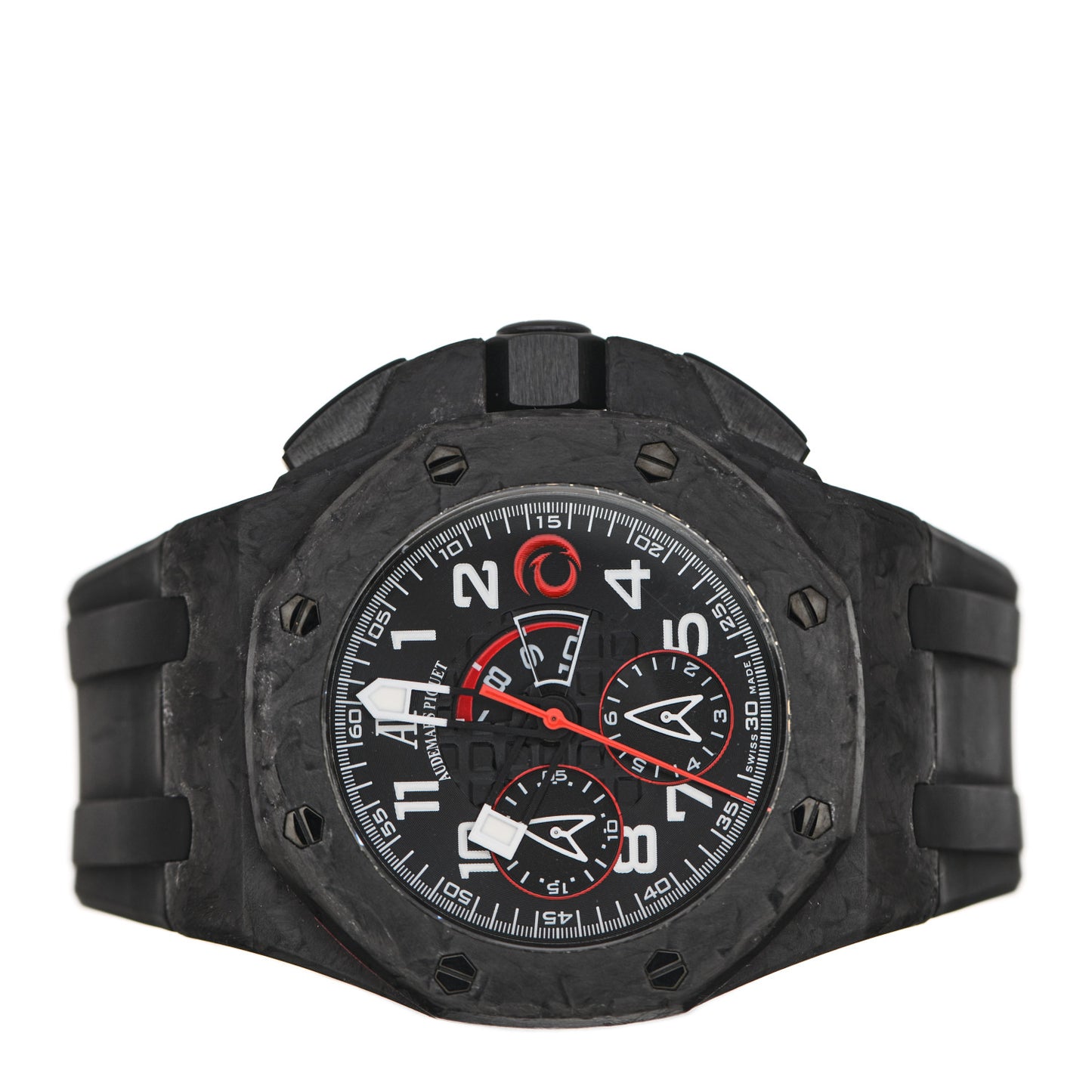 Carbon Fiber Rubber 44mm Royal Oak Offshore Chronograph Limited Edition "Alinghi Team" Automatic Watch Black 26062FS.OO.A002CA.01