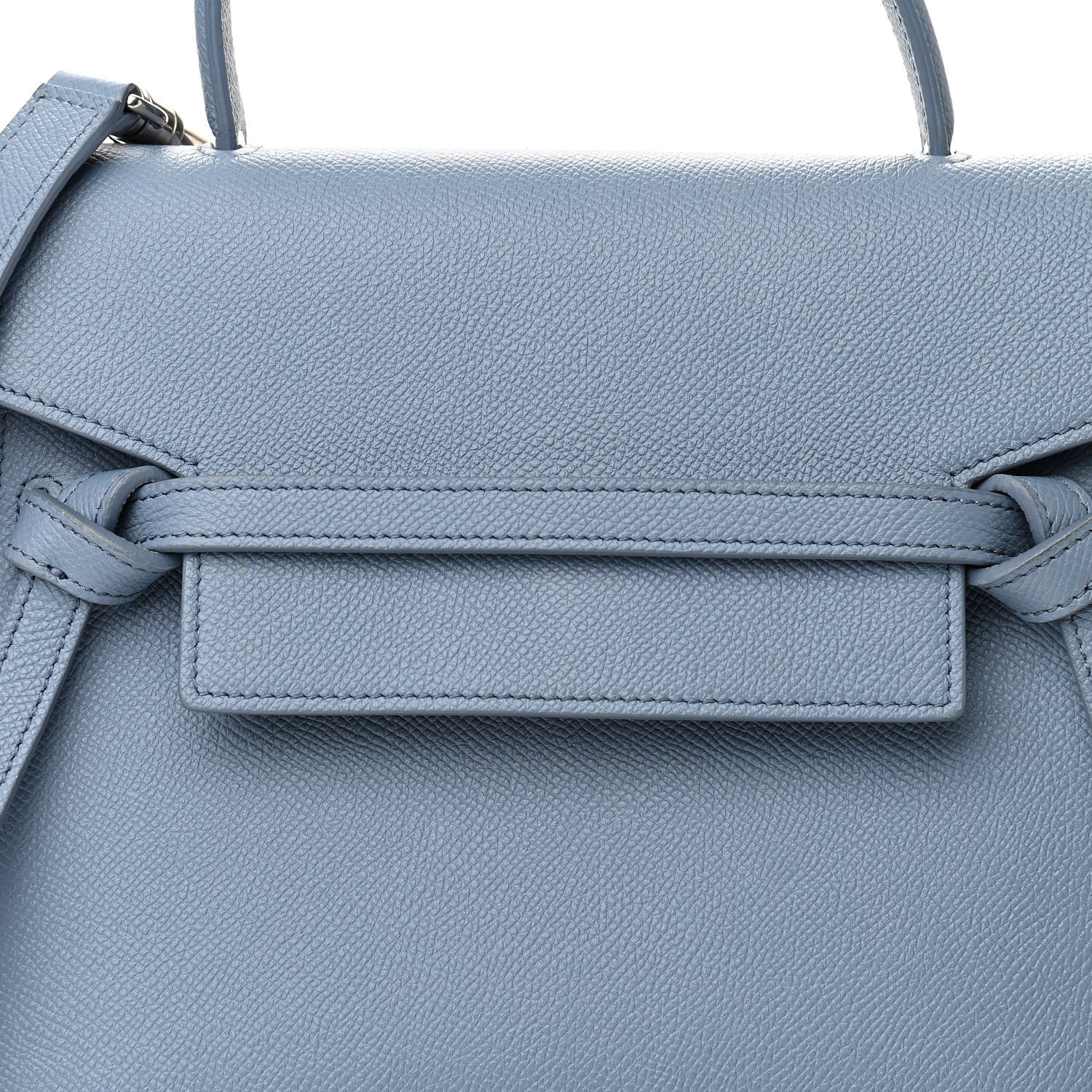 Celine Grained Calfskin Mini Belt Bag Washed Blue 9 of 15