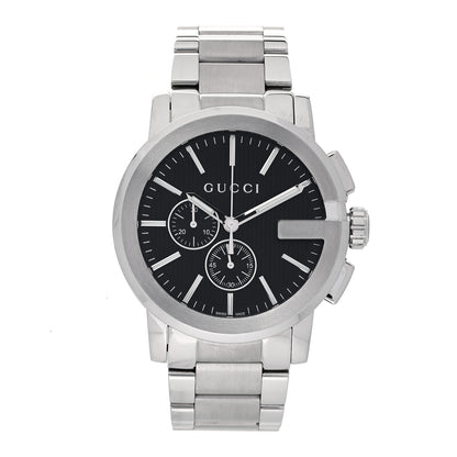 Gucci Stainless Steel 44mm G-Chrono Quartz Watch Black 1 of 5