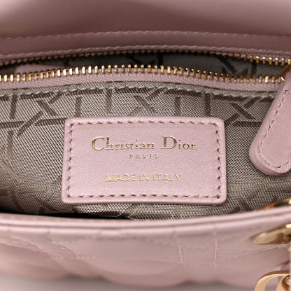 Christian Dior Lambskin Cannage Mini Lady Dior Rose Clair 6 of 10