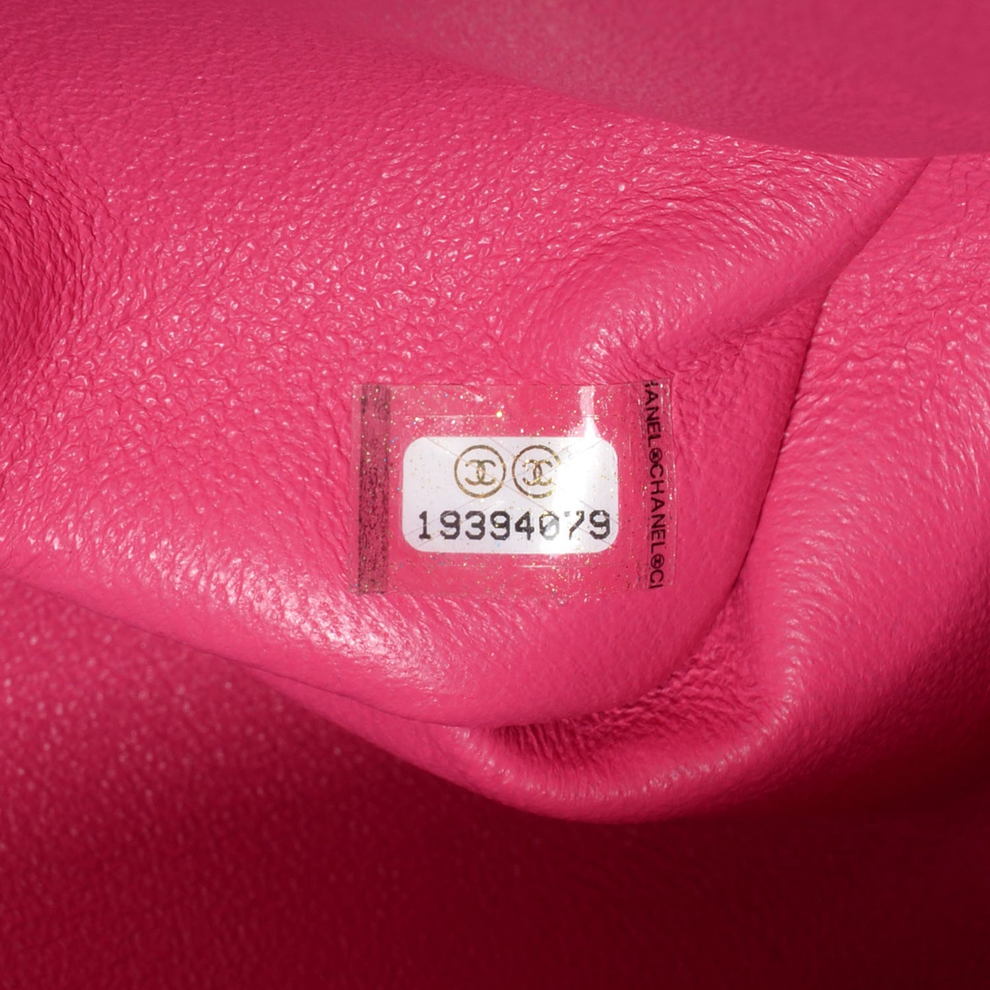 Lambskin Maxi Double Flap Dark Pink
